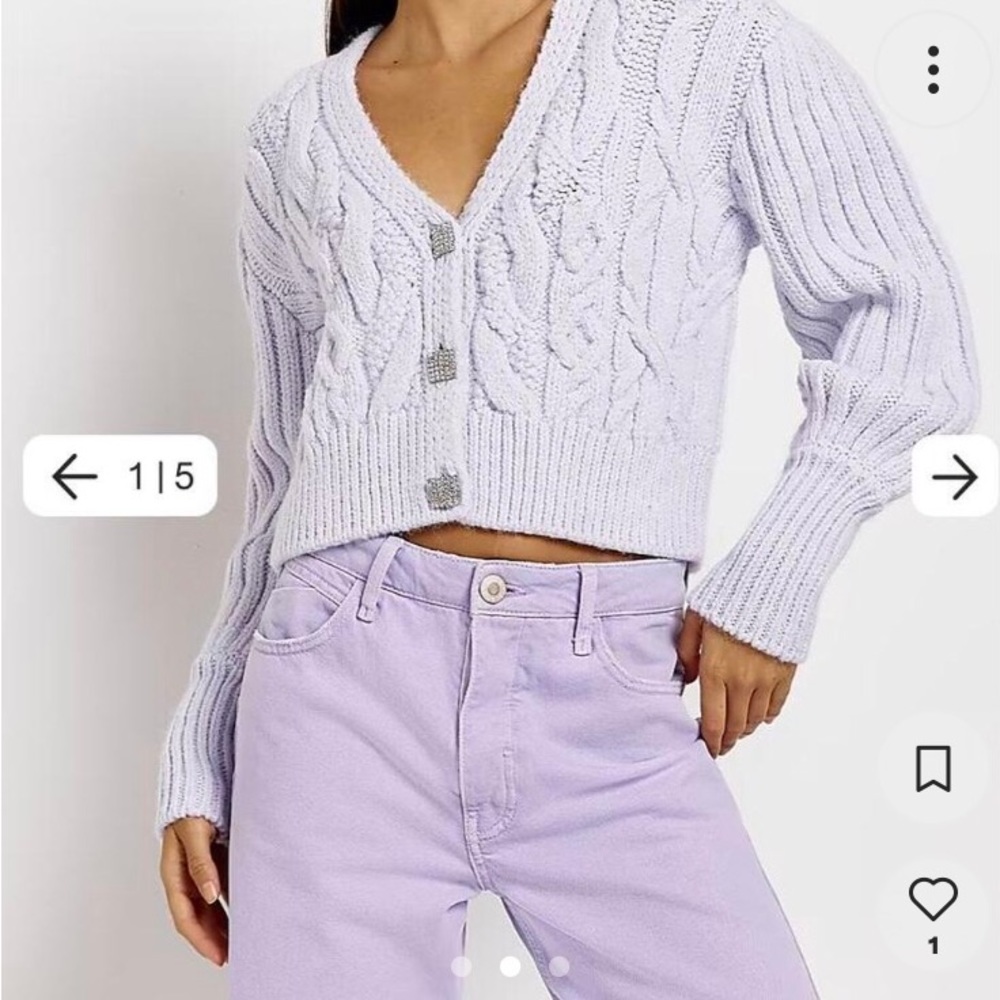 Lilac cropped sweater